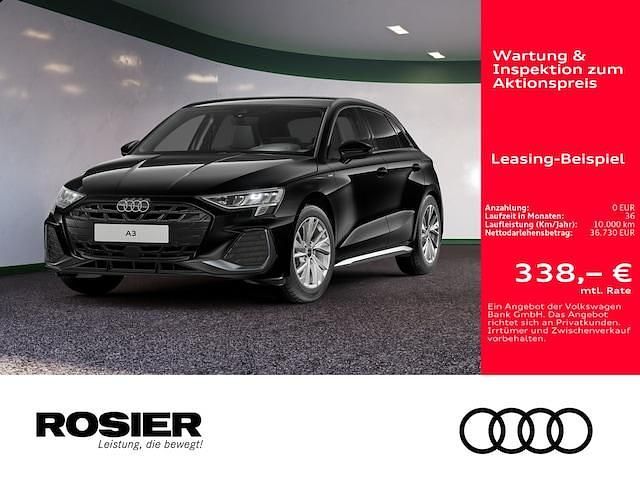 Mythosschwarz metallic Gebraucht 2025 Audi A3 S-Line | 36.730 € (Guter Preis) - Bild 1/4
