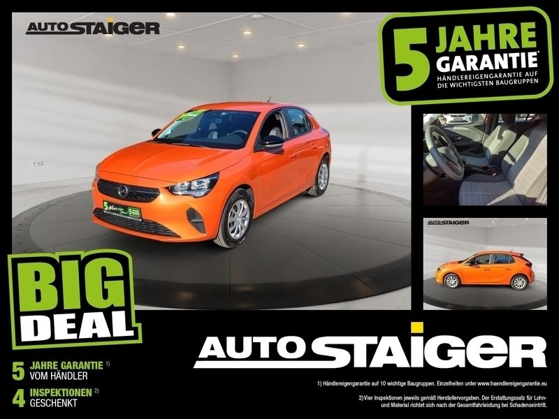 Power orange/dynamik orange Gebraucht 2022 Opel Corsa Edition | 10.777 € (Superpreis) - Bild 1/4