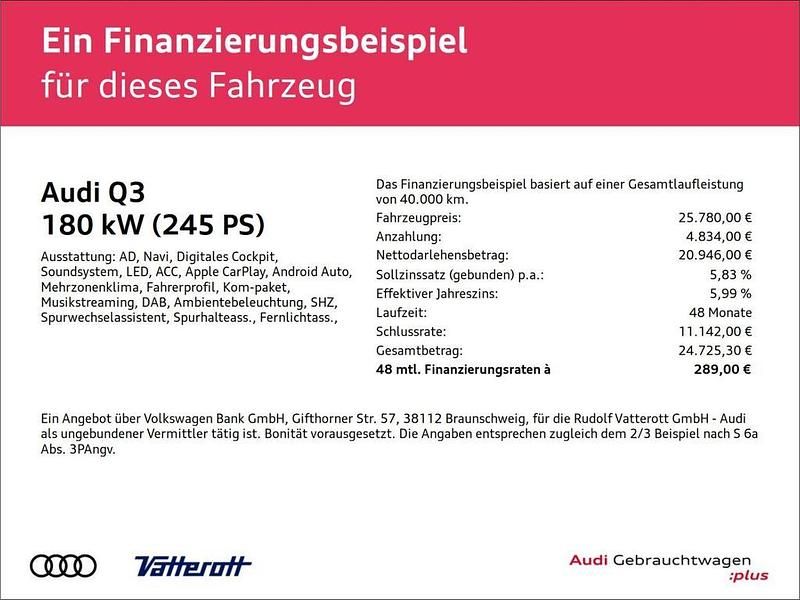 Gebraucht Audi Q3 Ambiente 245 PS (180 kW) 2021 Grau SUV