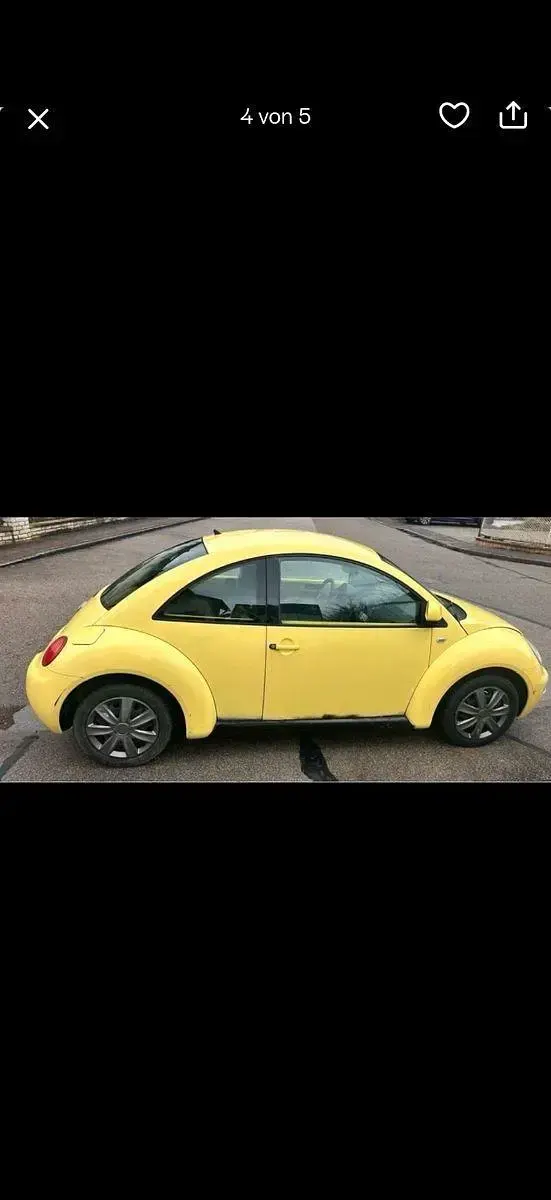 Gebraucht VW New Beetle 116 PS (85 kW) 1999 Gelb Kleinwagen
