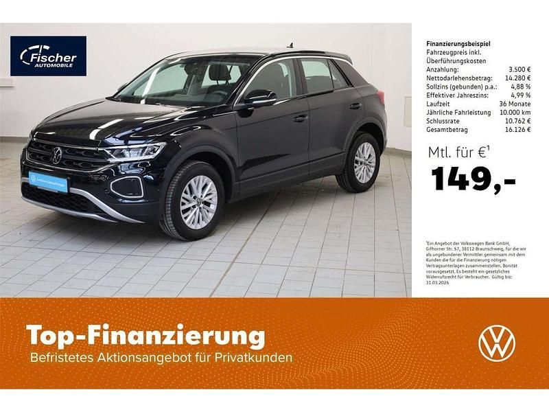 Gebraucht VW T-Roc Basis 110 PS (80 kW) 2022 Schwarz SUV