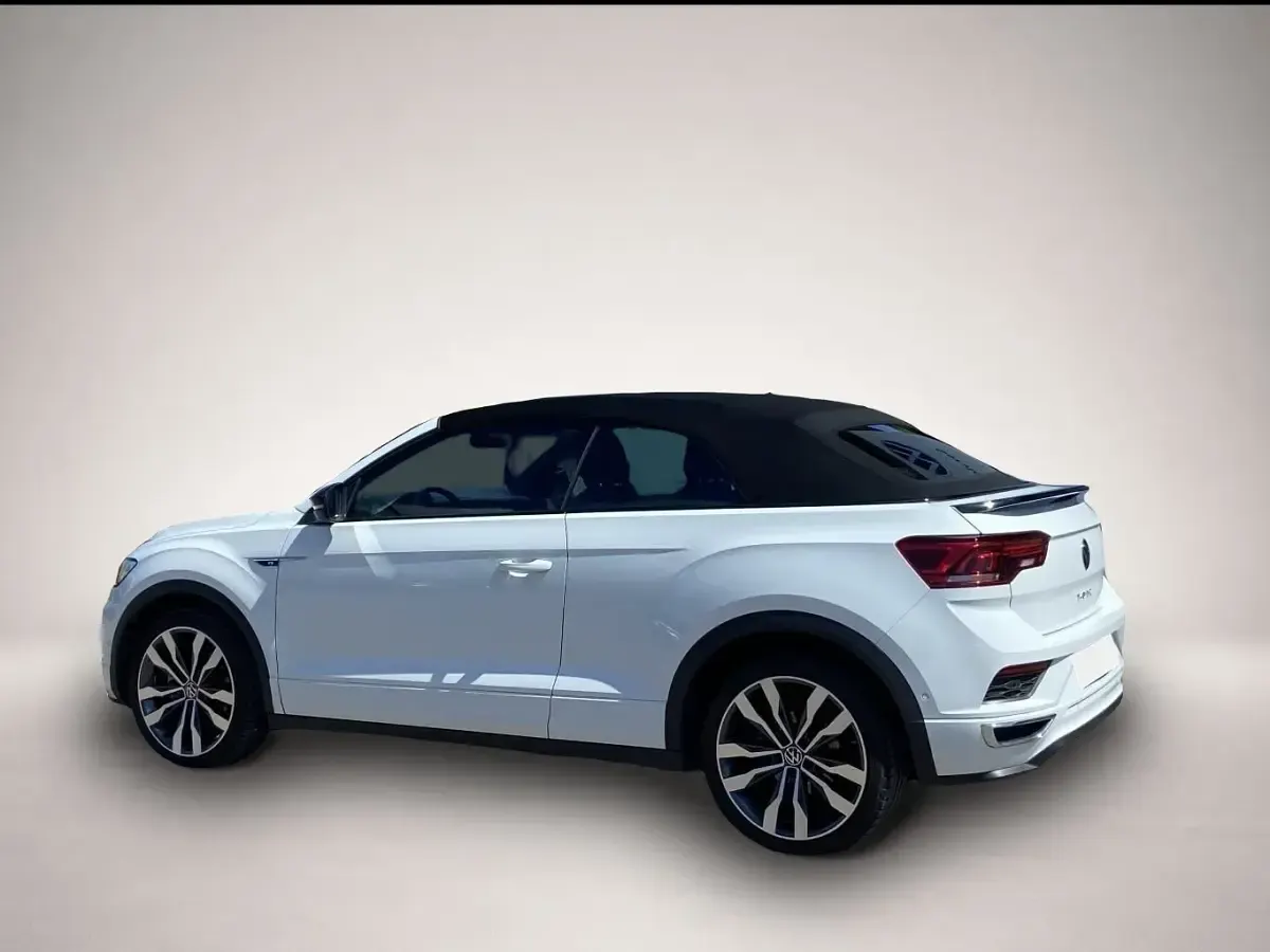 Gebraucht VW T-Roc Cabriolet R-line 150 PS (110 kW) 2021 Weiß Cabrio