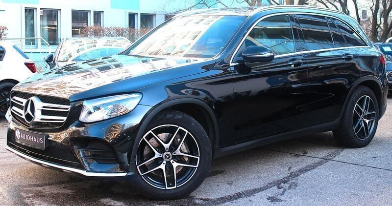 Schwarz Gebraucht 2019 Mercedes GLC220 AMG line SUV | 26.999 € (Fairer Preis) - Bild 1/4