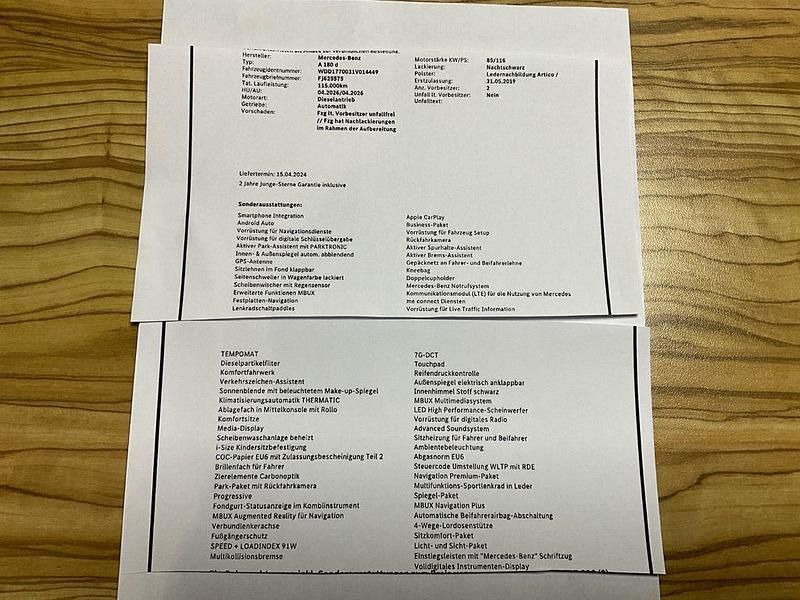Schwarz Gebraucht 2019 Mercedes A180 Limousine | 18.100 € (Fairer Preis) - Bild 1/1
