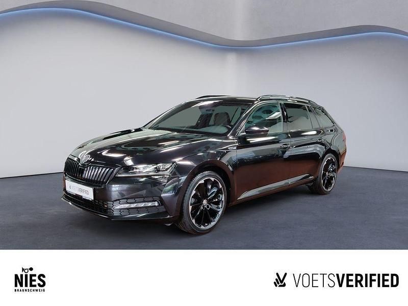 Schwarz Gebraucht 2022 Skoda Superb SportLine Kombi | 28.680 € (Guter Preis) - Bild 1/4