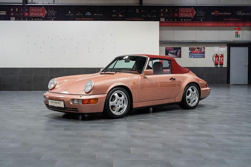83 a 9 3 rosa metallic metallic Gebraucht 1990 Porsche 911 Carrera 4 Cabriolet Cabrio | 139.000 € - Bild 1/4