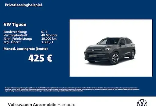 Neu VW Tiguan Life 150 PS (110 kW) 2026 Grau SUV