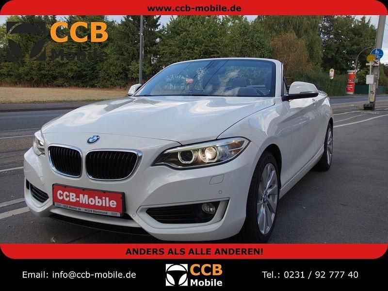 Weiß Gebraucht 2015 BMW 220 Advantage Cabrio | 17.900 € (Fairer Preis) - Bild 1/4