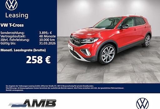 Neu VW T-Cross Style 150 PS (110 kW) 2025 Rot SUV