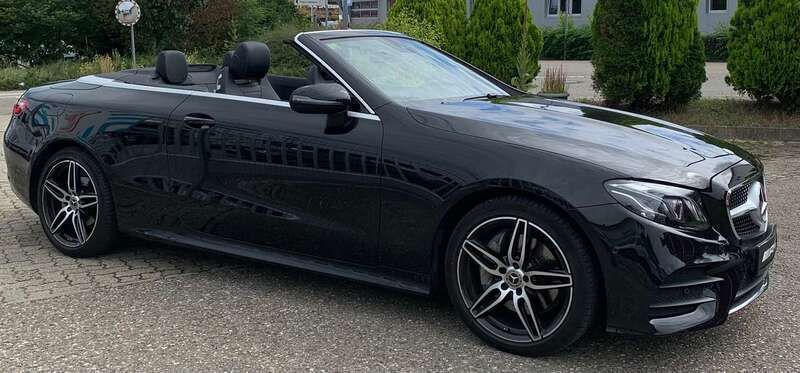 Schwarz Gebraucht 2018 Mercedes E200 AMG Cabrio | 37.500 € (Fairer Preis) - Bild 1/4