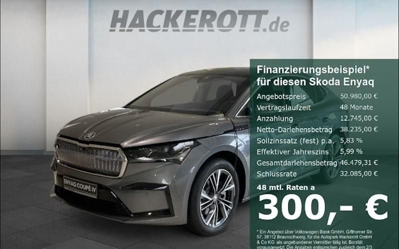 Grau Gebraucht 2025 Skoda Enyaq iV SUV | 50.980 € (Fairer Preis) - Bild 1/4