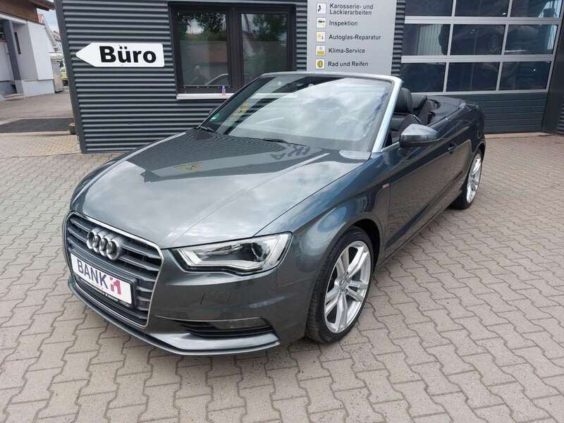 Grau Gebraucht 2016 Audi A3 Cabriolet S-Line Cabrio | 18.490 € (Fairer Preis) - Bild 1/4