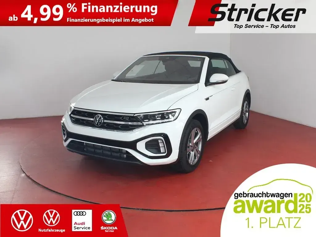 Gebraucht VW T-Roc Cabriolet R-line 150 PS (110 kW) 2026 Weiß Cabrio