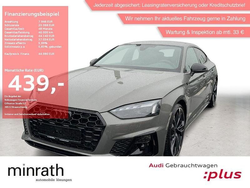 Grau Gebraucht 2024 Audi A5 Sportback Sport Kleinwagen | 44.980 € (Teuer) - Bild 1/4