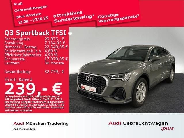 Chronosgrau metallic Gebraucht 2022 Audi Q3 Sportback Ambiente SUV | 29.875 € (Superpreis) - Bild 1/2