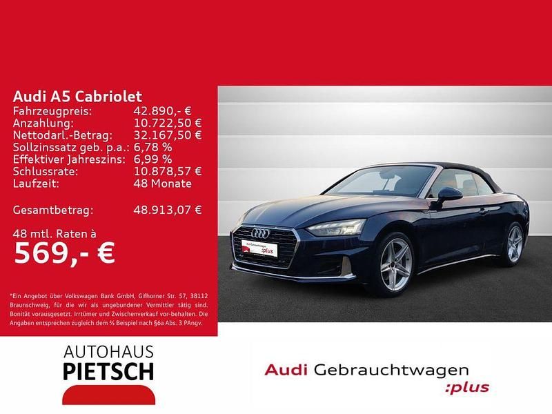 Gebraucht Audi A5 Cabriolet Advanced 204 PS (150 kW) 2024 Blau Cabrio