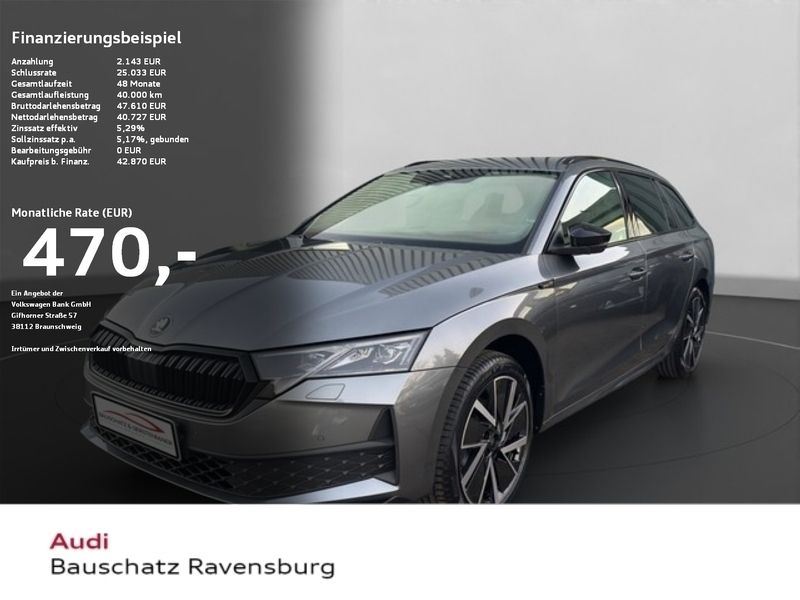Grau Gebraucht 2022 Skoda Octavia SportLine Kombi | 42.870 € - Bild 1/4