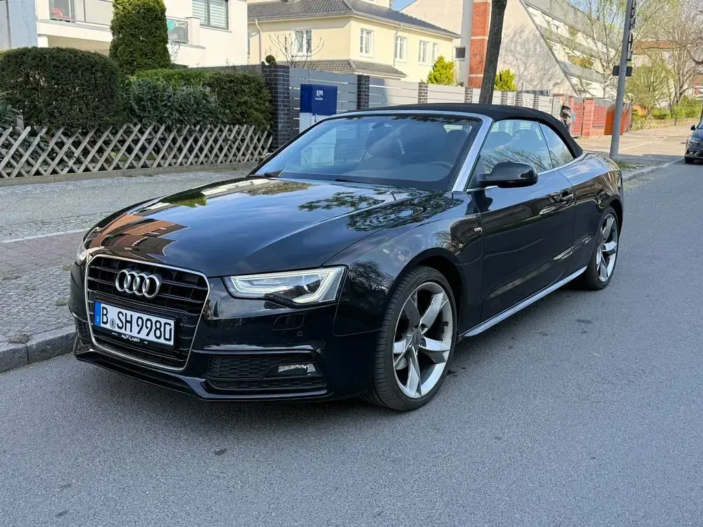 Usata Audi A5 Cabriolet S-Line 170 CV (125 kW) 2013 Nero Cabrio