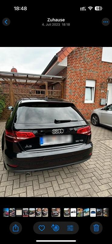 Schwarz Gebraucht 2018 Audi A3 Kleinwagen | 13.800 € (Fairer Preis) - Bild 1/4