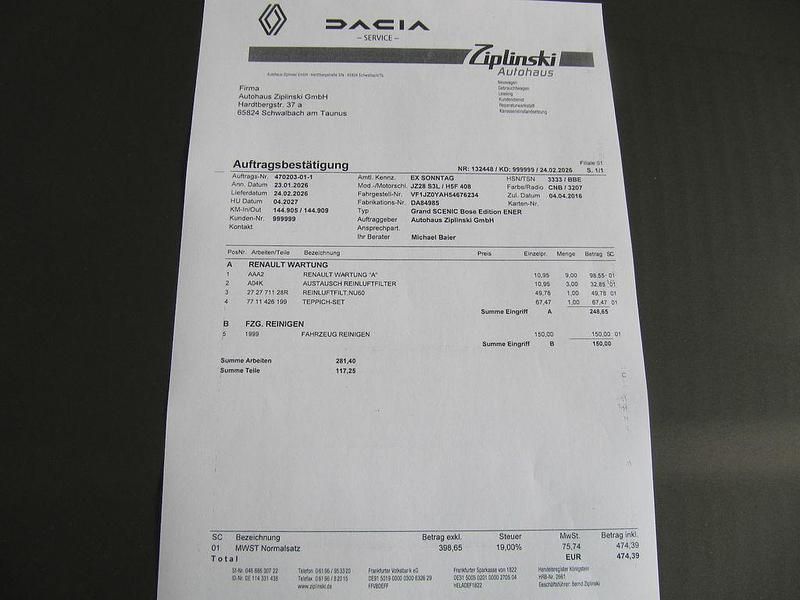 Gebraucht Renault Scénic III Bose Edition 131 PS (96 kW) 2016 Braun Van / Kleinbus