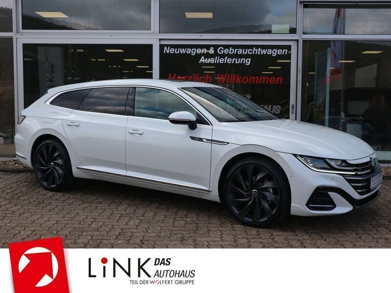 Oryxweiß perlmutteffekt Gebraucht 2024 VW Arteon R-line Kombi | 55.950 € - Bild 1/4