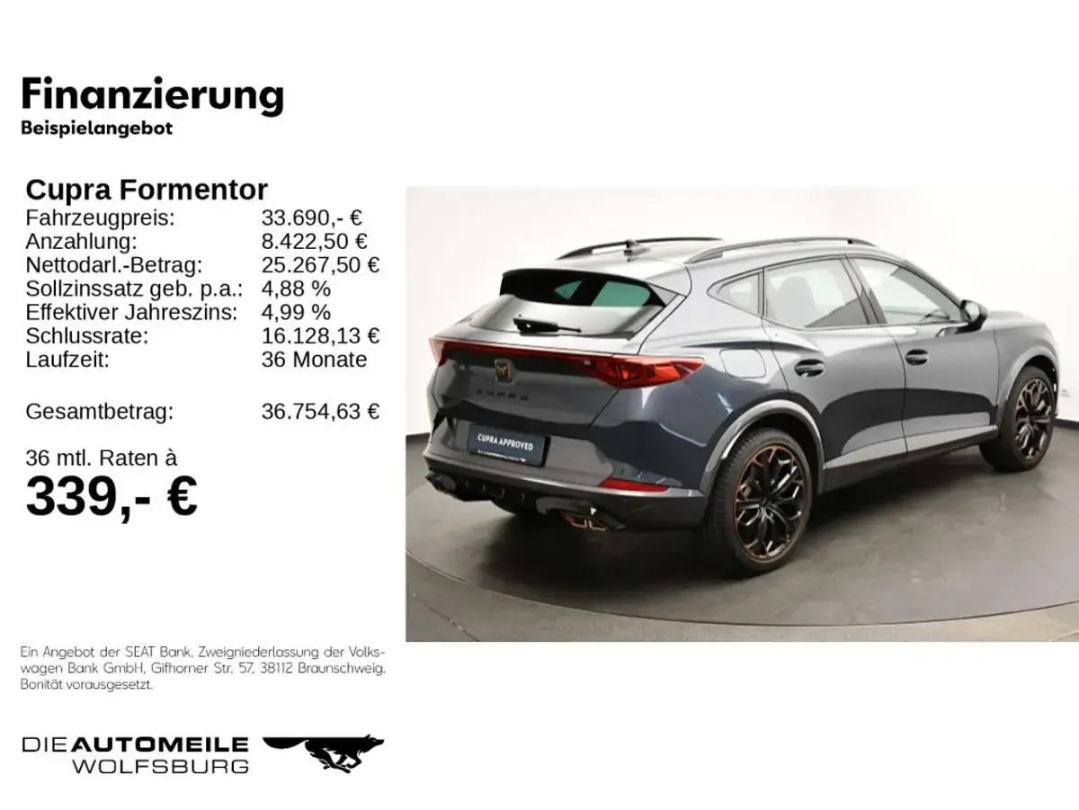 Gebraucht Cupra Formentor VZ 245 PS (180 kW) 2024 Grau SUV