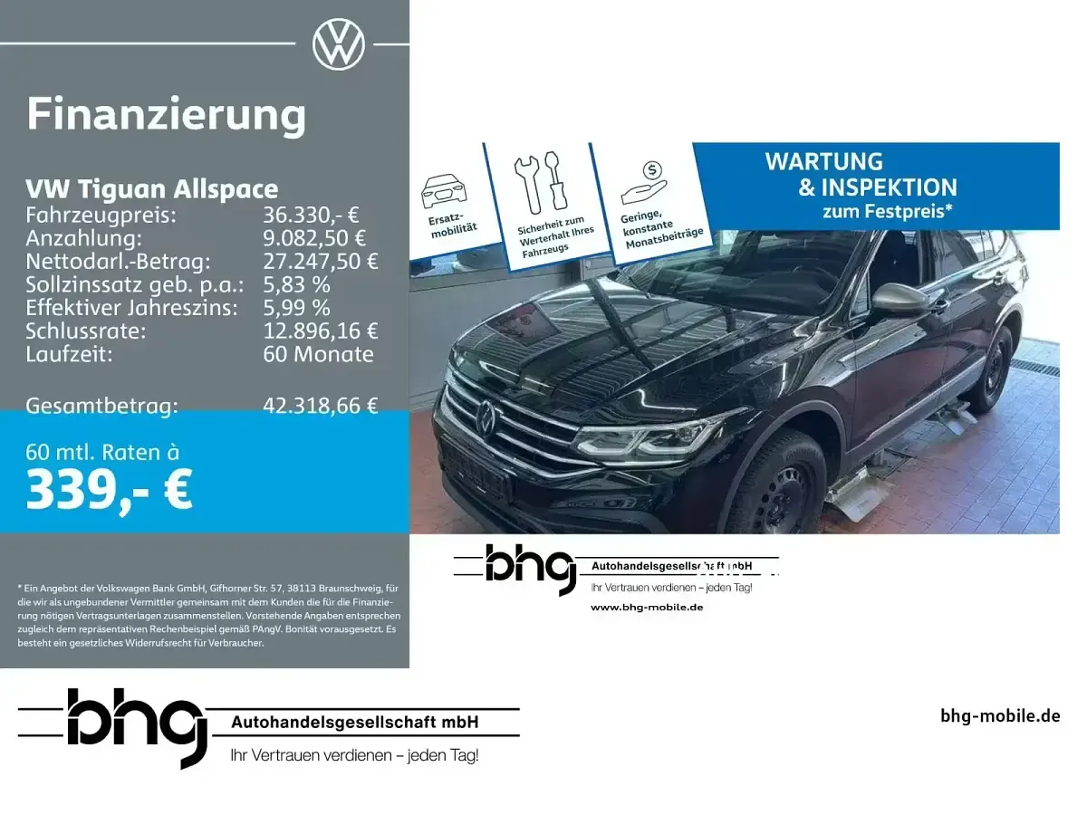 Gebraucht VW Tiguan Allspace Life 150 PS (110 kW) 2024 SUV