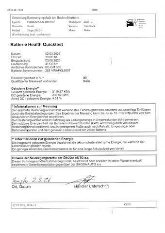 Gebraucht Skoda Citigo-e IV 61 kW (83 PS) 2020 Candyweiß Kleinwagen