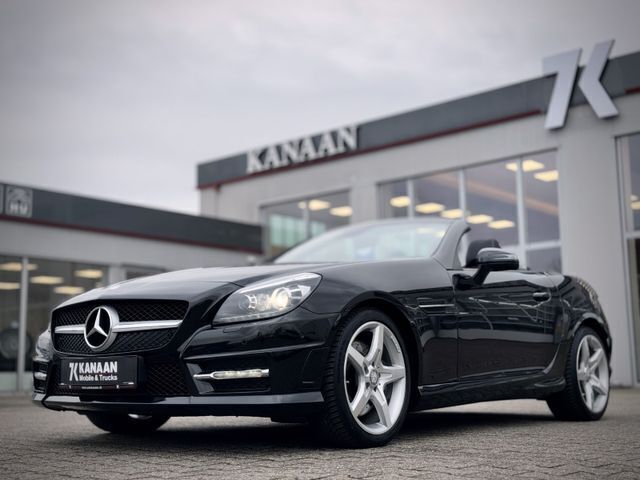 Schwarz Gebraucht 2016 Mercedes SLK200 AMG line Cabrio | 22.500 € (Etwas zu teuer) - Bild 1/3