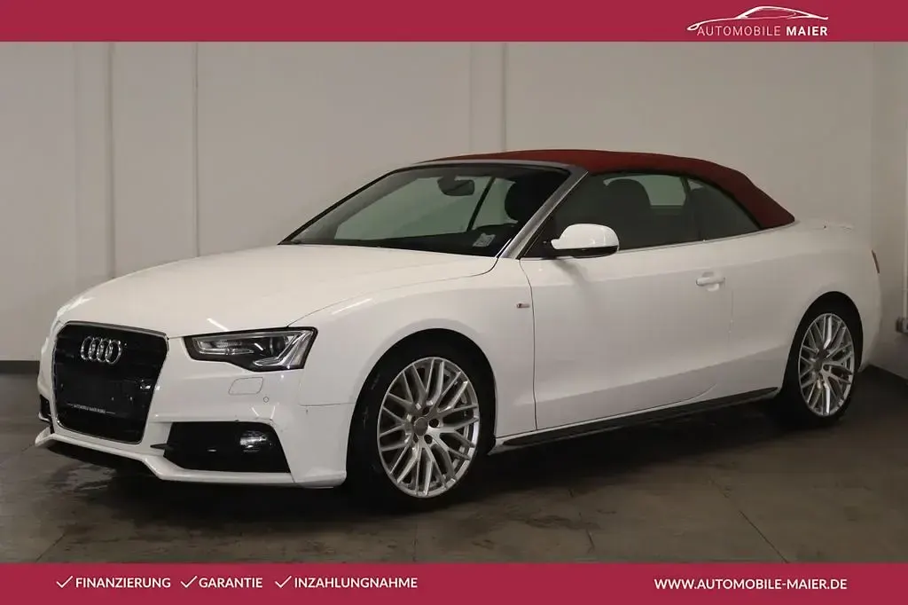 Gebraucht Audi A5 Cabriolet S-Line 190 PS (139 kW) 2016 Weiß Cabrio