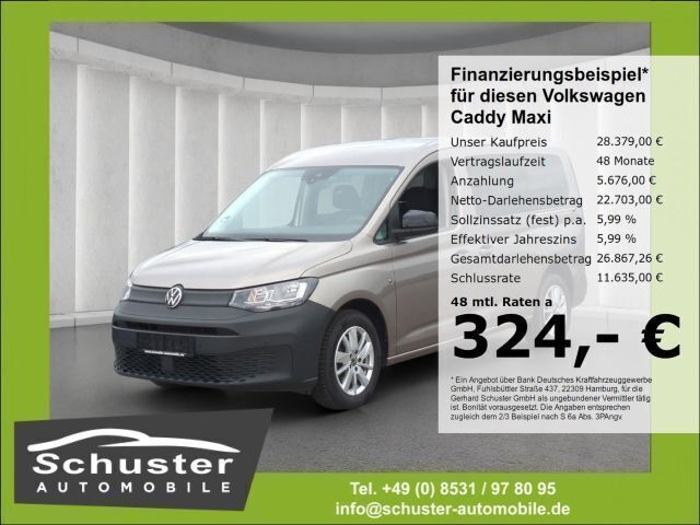 Beige Gebraucht 2023 VW Caddy Maxi Van / Kleinbus | 28.379 € (Fairer Preis) - Bild 1/4