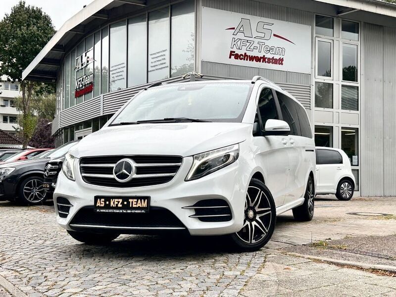 Weiß Gebraucht 2017 Mercedes V250 AMG line Van / Kleinbus | 32.700 € (Guter Preis) - Bild 1/4