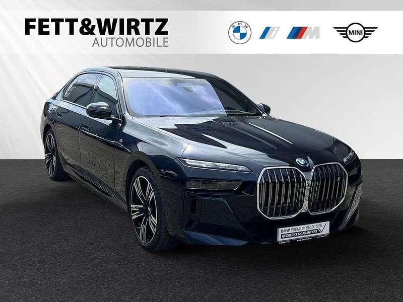 Carbonschwarz metallic Gebraucht 2024 BMW i7 M Sport Limousine | 96.500 € - Bild 1/3