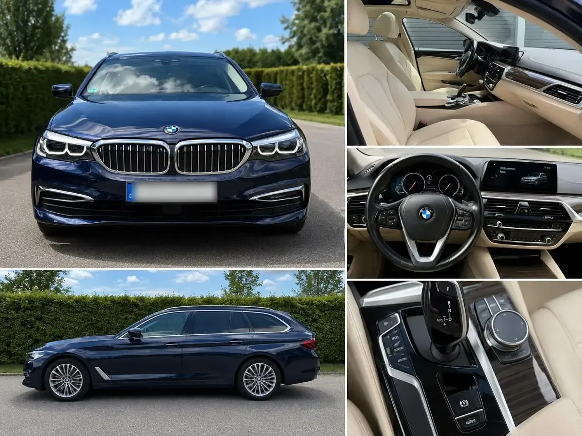 Gebraucht BMW 520 Luxury Line 190 PS (139 kW) 2017 Blau Kombi