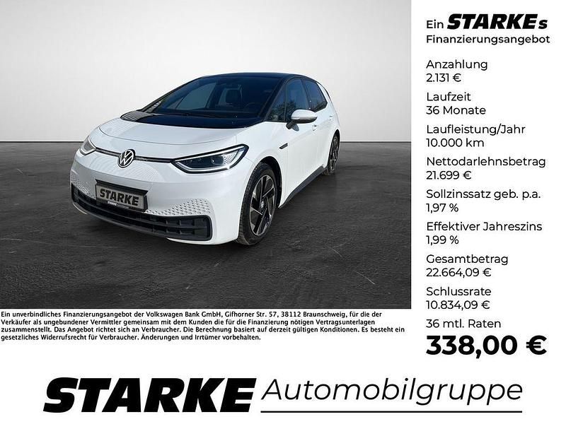 Gebraucht VW ID.3 Pro Performance 150 kW (204 PS) 2022 Grau (mondsteingrau) Kleinwagen