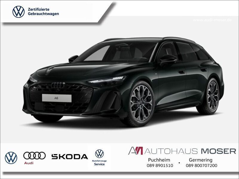 Mitternachtsgrün metallic Neu 2025 Audi A6 S-Line Kombi | 69.840 € (Superpreis) - Bild 1/4