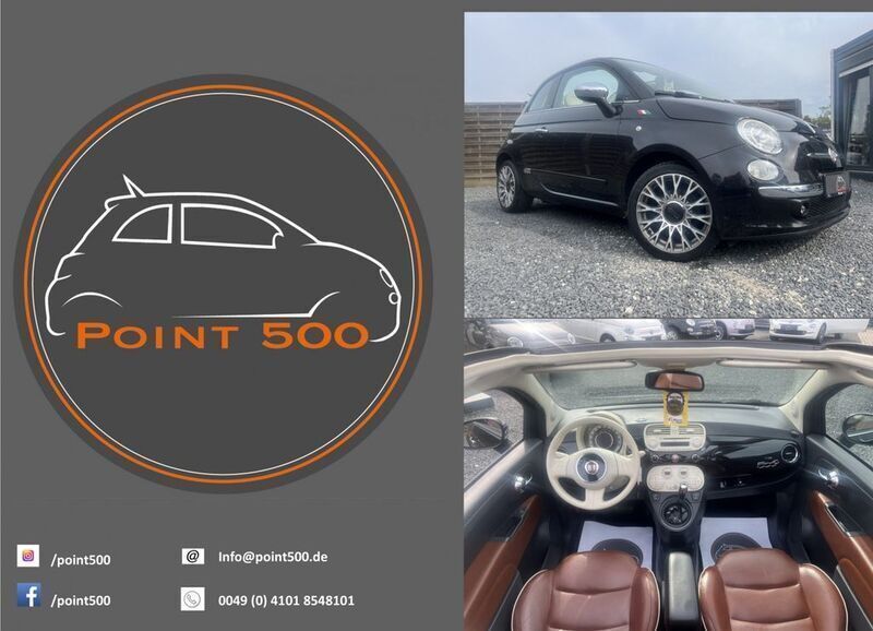 Schwarz Gebraucht 2012 Fiat 500C Cabrio | 8.980 € (Etwas zu teuer) - Bild 1/4