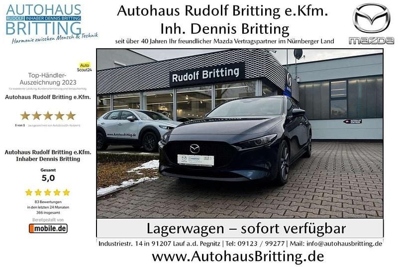 Blau Gebraucht 2025 Mazda 3 Center-Line Limousine | 24.290 € (Guter Preis) - Bild 1/4