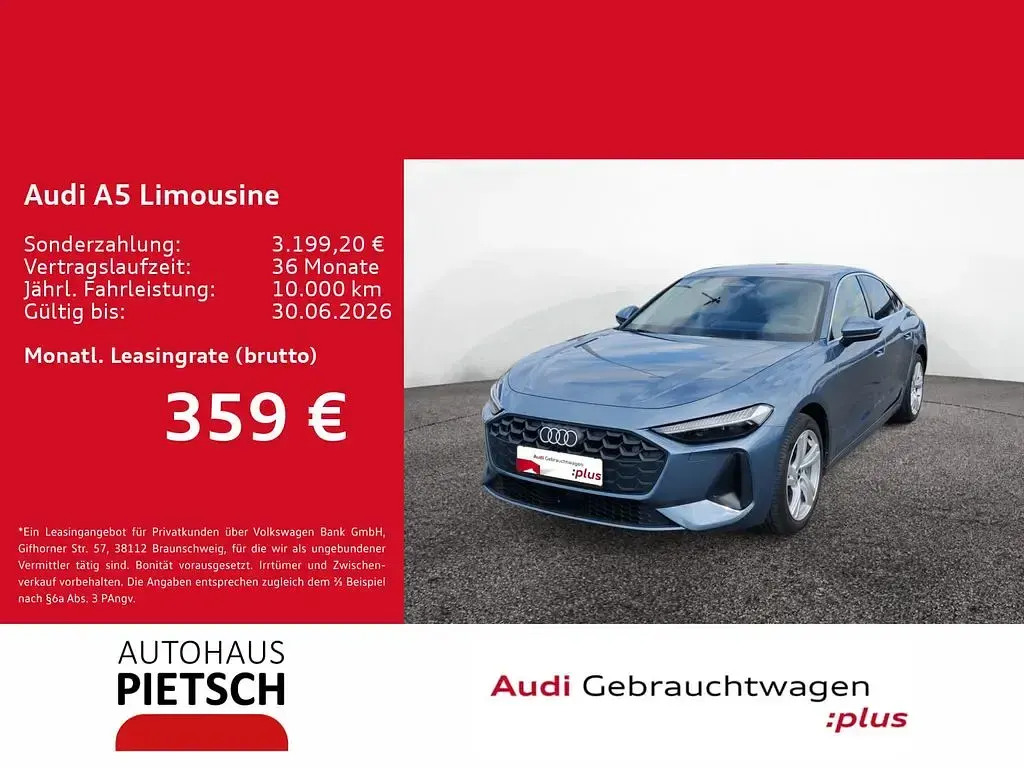 Używany Audi A5 Performance 150 KM (110 kW) 2025 Niebieski Sedan/Limuzyna