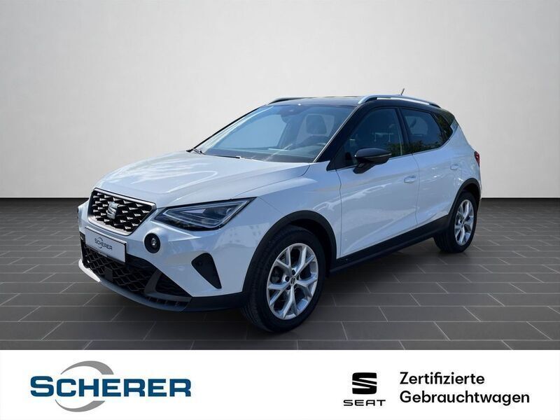 Nevada weiß metallic (metallic) Gebraucht 2022 Seat Arona FR-Line SUV | 17.980 € (Fairer Preis) - Bild 1/4