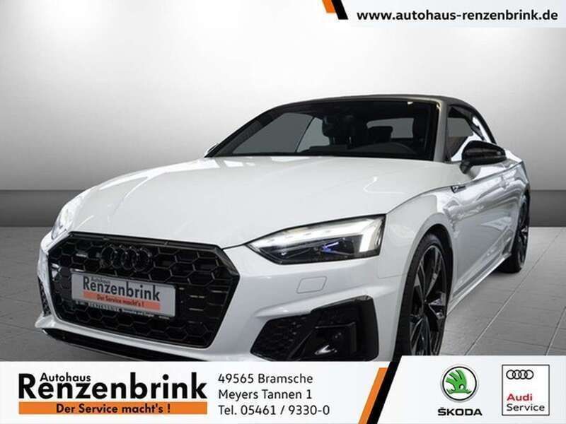 Weiß Gebraucht 2023 Audi A5 Cabriolet S-Line Cabrio | 46.748 € (Teuer) - Bild 1/4