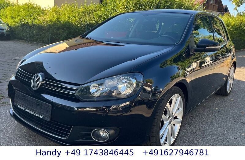 Schwarz Gebraucht 2009 VW Golf VI Highline Limousine | 4.690 € (Guter Preis) - Bild 1/4