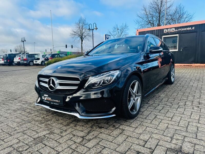Schwarz Gebraucht 2014 Mercedes C250 AMG line Limousine | 19.999 € (Fairer Preis) - Bild 1/4