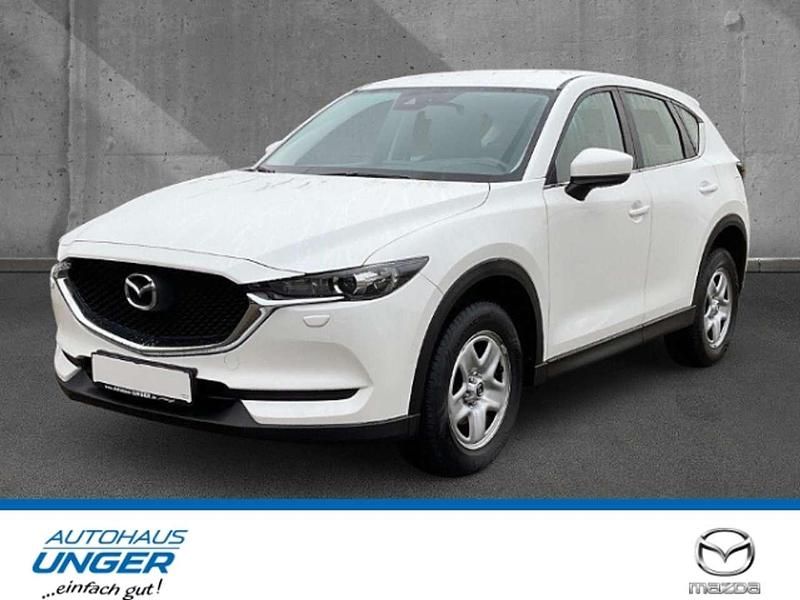 Satinweiss metallic Gebraucht 2018 Mazda CX-5 Prime-Line SUV | 16.990 € (Superpreis) - Bild 1/4