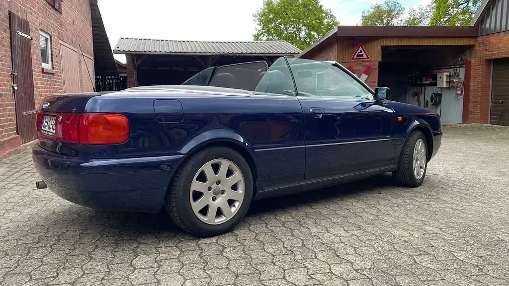 Used Audi Cabriolet Design 150 HP (110 kW) 1998 Blue Cabriolet
