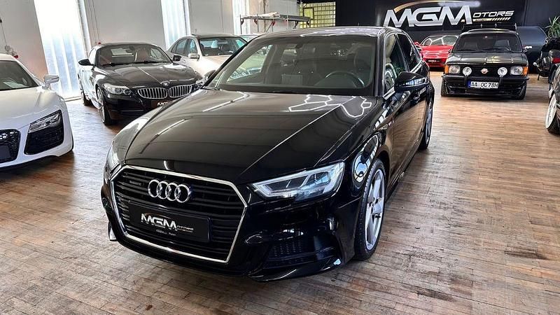 Schwarz Gebraucht 2016 Audi A3 Sportback S-Line Kleinwagen | 16.500 € (Fairer Preis) - Bild 1/4