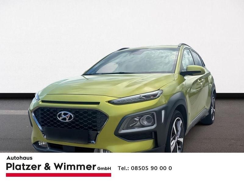 Gelb Gebraucht 2018 Hyundai Kona Style SUV | 18.490 € (Etwas zu teuer) - Bild 1/4