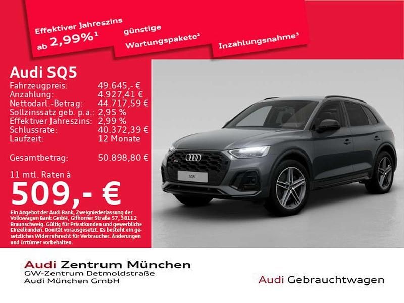 Daytonagrau perleffekt Gebraucht 2022 Audi SQ5 Ambiente SUV | 49.645 € (Superpreis) - Bild 1/2
