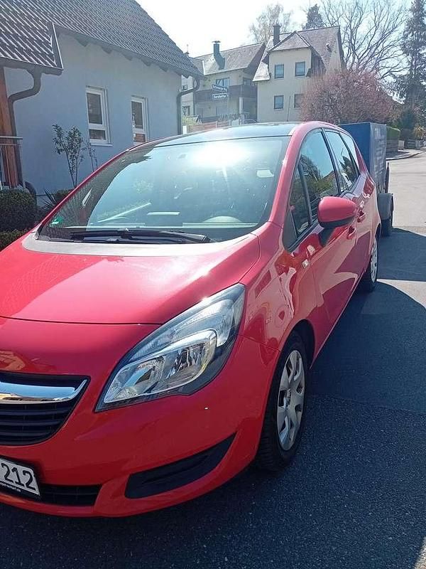 Rot Gebraucht 2014 Opel Meriva Edition Van / Kleinbus | 2.990 € (Superpreis) - Bild 1/4