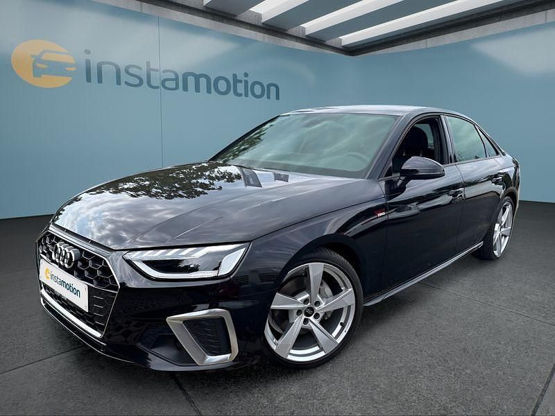 Schwarz Gebraucht 2023 Audi A4 S-Line Limousine | 35.699 € (Guter Preis) - Bild 1/4